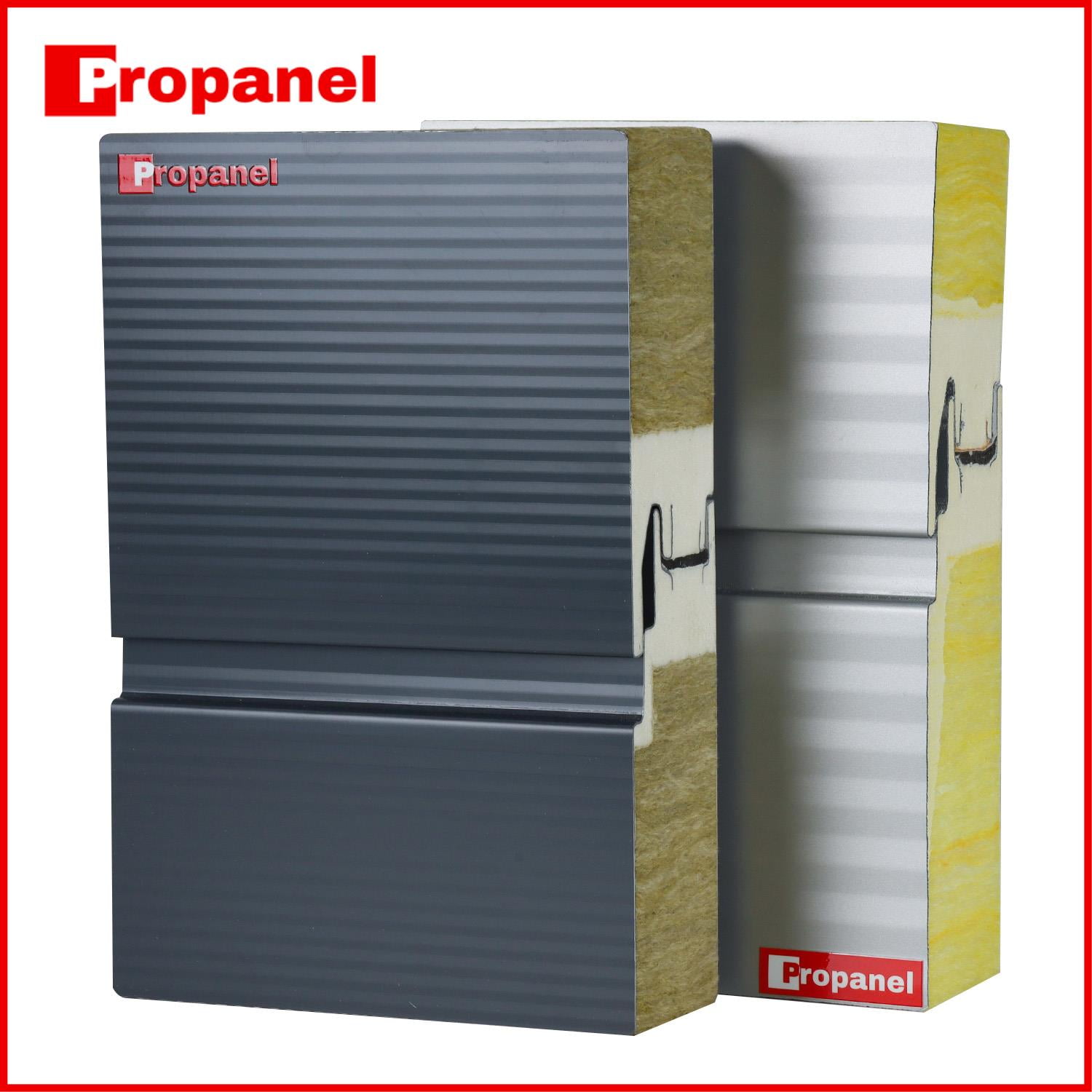 Connection Sample of Rock Wool PU Sealing Wall Sandwich Panel1